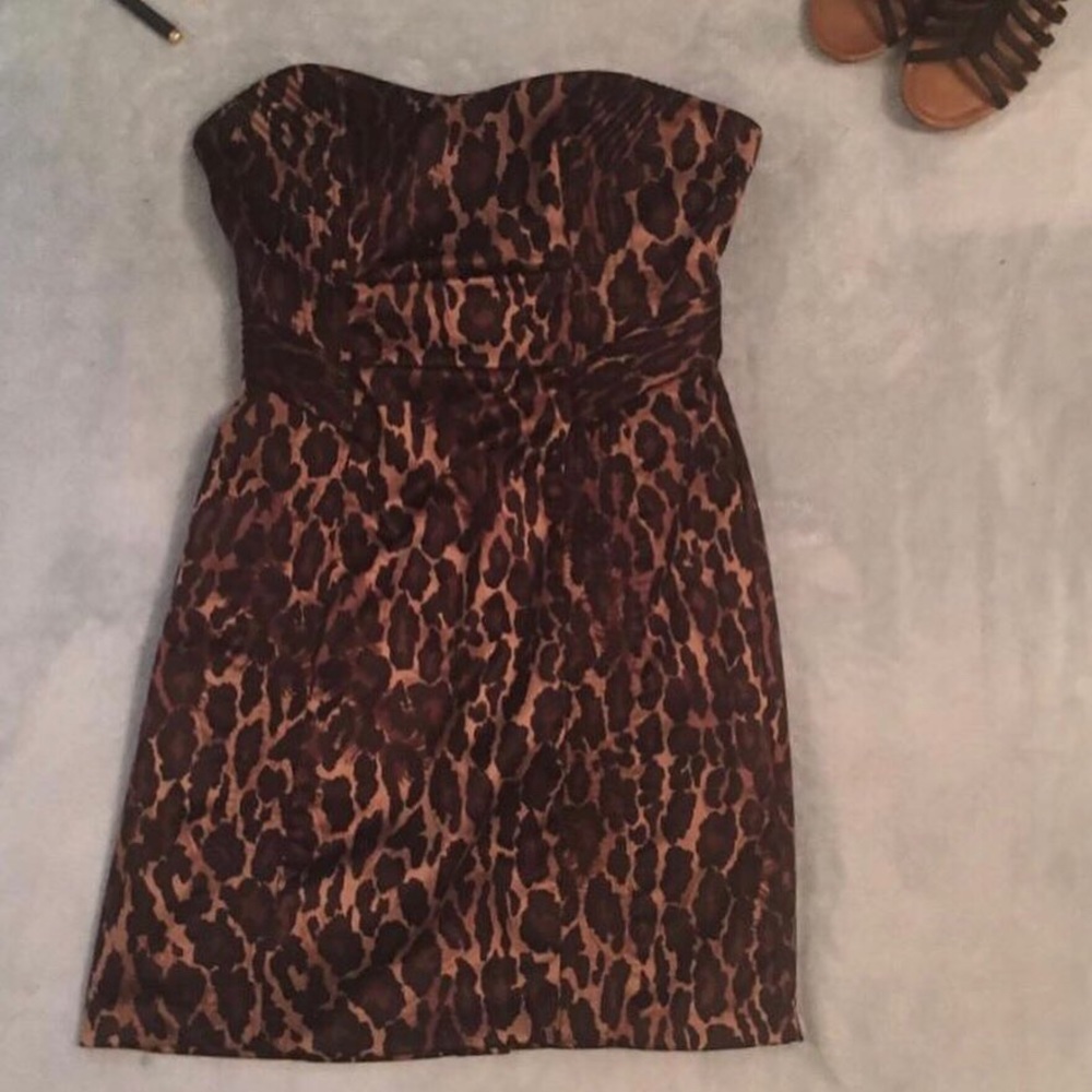 Guess All Over Leopard Print Dress